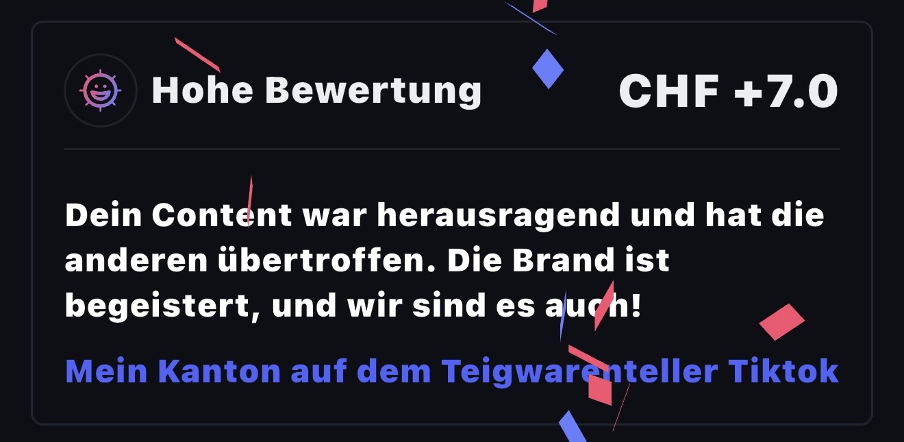 Auszeichnung für hohe Bewertung von Lunas Content